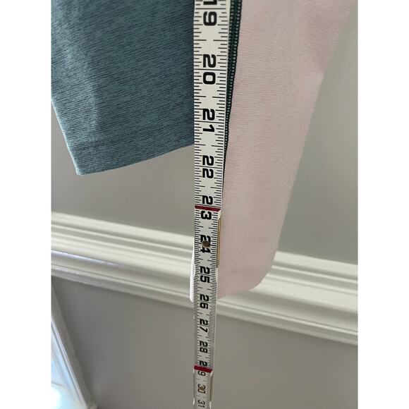 Outdoor Voices The Dipped Warmup Leggings Colorblock‎ Hunter Green Blue Pink S - Picture 9 of 9